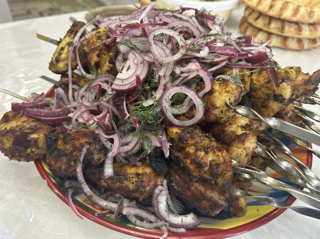 photo of chicken kebab